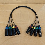 Snake Kabel 4ch Original + Jack Male Female Panjang 60cm