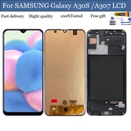 For Samsung LCD Galaxy A30S A307 LCD Touch Screen Display Frame Assembly for Replacement