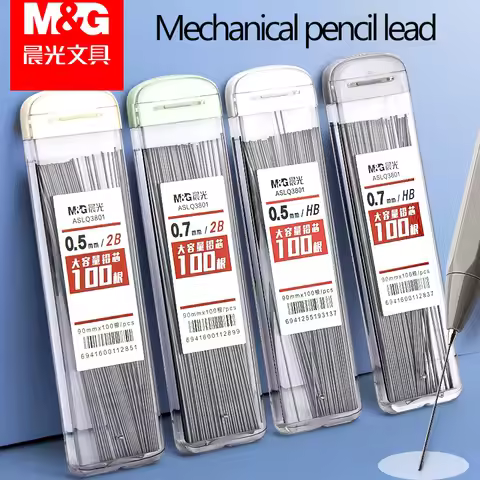 M&G Pencil Refill 2B/HB 0.5mm 0.7mm Graphite Refill Mechanical Pencil Refill Plastic Auto Replacemen