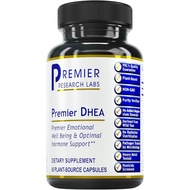 Premier Research Labs Premier DHEA - DHEA Supplement for Women & Men, Pure DHEA 25mg, Hormone Suppor