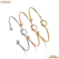 HUHNOT Love Knot Bracelets Can't Tie The Knot Bridesmaid Proposal Gifts Alloy Jewelry Simple Tie The
