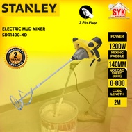 SYK Stanley SDR1400-XD Electric Mud Mixer Machine Concrete Cat Hand Mixer Heavy Duty Mesin Pengadun 