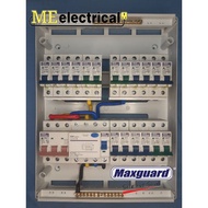 DB BOX  26-28way Three Phase (Full set) Maxguard MCB 6A-20A + ELCB 63A +Main switch 63A 3P