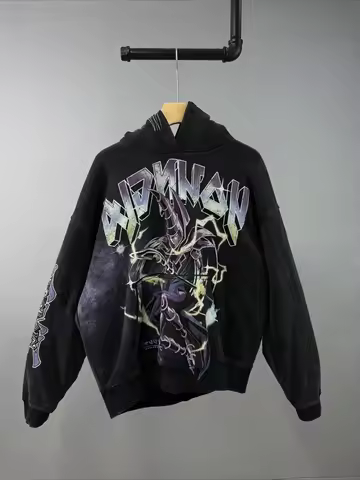 Yu-Gi-Oh Streetwear Y2k Top Oversized Hoodie Anime Graphic Hoodies Premium Pure Cotton Sweatshirt Gr