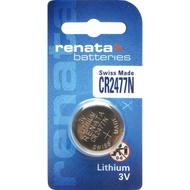 Renata CR2477N CR2477 3V Lithium Coin Cells Battery (1pc single Card pack)