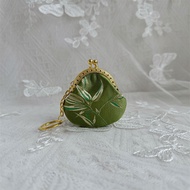 Mini Coin Purse 5cm Hard Shell Fabric Keychain Coin Purse Key Holder Wallet Cotton Material Function