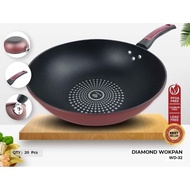 Frying Pan/wokpan diamon/ Non-Stick Frying Pan/Non-Stick Frying Pan 32cm Beautiful Non-Stick Frying Pan