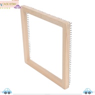 ICAOE103 Weaving Loom, Square Shape Wooden Knitting Loom, Handmade 11.8x11.8in Knitting Board DIY Pr