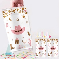 10/50pcs Pink Western Cowgirl Handbag Cowgirl Themed Birthday Party Favors Cowgirl Hat Cow Horns Pat