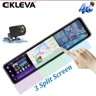 EKLEVA แอนดรอยด์8.1 RAM + ROM 2GB + 32GB/ Android 13 4GB + 64GB ADAS 10 In 1 DashCam กล้องกระจกรถยนต