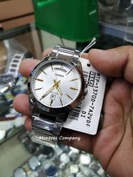 Montres Company 香港註冊公司(32年老店) 卡西歐 CASIO 白色 不鏽鋼錶帶 條字 MTP1370 MTP1370D MTP-1370 MTP-1370D MTP-1370D-7 