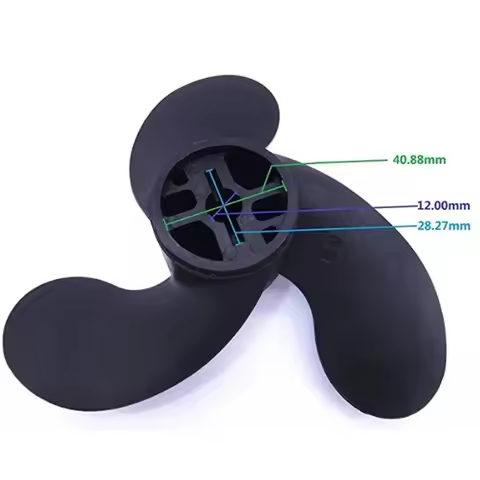 Quality Outboard Propeller, Made of High Strength Nylon, Suitable for Tohatsu3 5HP/Nissan2 5, 3 5HP/