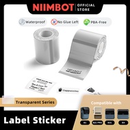NIIMBOT B1 B21 PRO B31 B4 Transparent Sticker Clear Waterproof Refill Paper Tape Roll