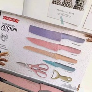 ⭐️READY STOCK⭐️ 6 In 1 EVERRICH Coruggated Kitchen Knives Set