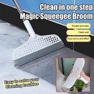 【2-In-1 Broom Squeegee】Multi-Function Floor Cleaning Tool Squeegee/Broom/Floor Squeegee