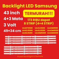 MATA SAMSUNG 43 INCH LED TV BACKLIGHT 4 AND 3 EYES CONNECTION UA43T6500 UA43J5000 UA43J5200 UA43J520