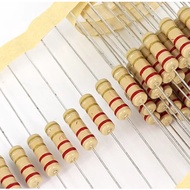 ((100 Pcs) 1/2w Carbon Film Resistor 5% 0.5 W 5.6 R 6.2 6.8 R 7.5 8.2 9.1 R 10R 12R 13R Europe