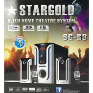 Home theater system 2.1 channel Stargold SG-G3 Quality Bluetooth+ usb+ FM Radio