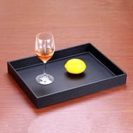 Household Leather Rectangular Storage Tray Hotel Room Tray Club Wine Tray Ceremony Award Tray
