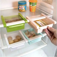 LACI KULKAS RAK DALAM KULKAS PLASTIK RAK ORGANIZER TAMBAHAN SERBAGUNA MULTIFUNGSI WADAH MAKANAN