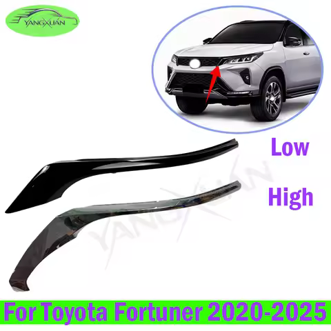 Front Bumper Headlight Trim Strip For Toyota Fortuner 2020 2021 2022 2023 2024 2025 Front Bumper Tri