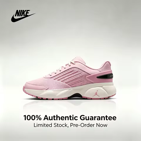 Nike Authentic Jordan TRUNNER FLOW Low-Top Sneakers Women's Basketball Shoes Pink and White IQ0701-6
