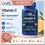 Life Extension Vitamin C and Bio-Quercetin, EXP:12/27, 1000 mg, 250 Vegetarian Tablets, Immune Healt