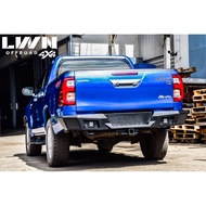 LWN4x4 กันชนหลังออฟโรด Revo D-Max Triton Navara [ติดตั้งกล่องเรดาร์/Sonarได้] รุ่น RB-013A เหล็กหนา 