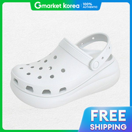 Crocs | Dép sục đế bánh mì Classic Crush cho nữ màu xám nhạt 207521-1NK