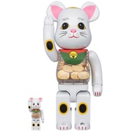 現貨 Medicom Toy 2023 白小判 招財貓 400% + 100% Bearbrick Be@rbrick