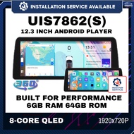 [𝗜𝗻𝘀𝘁𝗮𝗹𝗹𝗮𝘁𝗶𝗼𝗻 𝗣𝗿𝗼𝘃𝗶𝗱𝗲𝗱] 360 Camera 12.3" BMW-STYLE UIS7862S 6GB RAM 64GB ROM Android Player (AXIA202