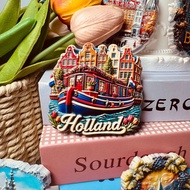 Netherlands Amsterdam Creative Building Landmark Tourist Souvenirs Home Decoration Collection Refrig