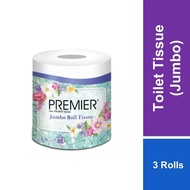 Premier Jumbo Roll Tissue 2ply 130m x 3rolls