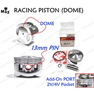 👍(+PORT 2V/4V) GL RACING DOME PISTON 13mm PIN 54mm/55mm/60mm/57mm/62mm/65mm FOR EX5 WAVE125 KRISS110
