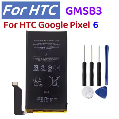 Orginal GMSB3 4614mAh Replacement Battery For HTC Google Pixel 6 Pixel6 Mobile Phone Batteries+Tools