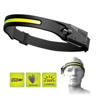 Headlight Headlamp Flashlight Motion Sensor LED COB+XPE Rechargeable Waterproof YT200 LX200