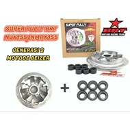 BRT RACING SUPER CVT PULLEY KIT WITH ROLLER [ ROLLER 9G / 11G / 13G ] NVX155 V1/V2 &amp; NMAX155 V1/V2 &amp; NVX &amp; NMAX