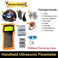 Tuf-2000h Handheld Ultrasonic Flow Meter Portable Flowmeter Ts-2 Dn15-dn100 Tm-1 Dn50-dn700 Without 