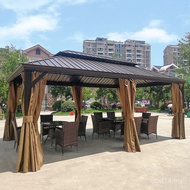 Gazebo Luaran Vila Halaman Gazebo Kanopi Kanopi Rekaan Taman Teres Atas Bumbung Aloi Aluminium Pavil