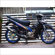 Yaz 125 black and blue car decal (C) sticker motor sticker honda