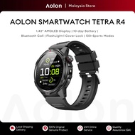 Aolon Tetra R4 Smart Watch 46mm AMOLED Screen DIY Watch Face Bluetooth Call WA Read 100+ Sports Mode