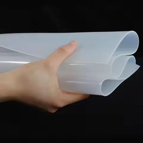 0.1mm/0.2mm/0.3mm/0.5mm/0.8mm/1mm Top Quality Silicone Rubber Sheet Film 500mm Width 500mm Length Tr