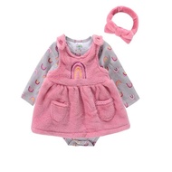 Chubby Baby - Baby Girl Dress + Bandana Baby Girl Dress Baby Girl Dress Girl Set