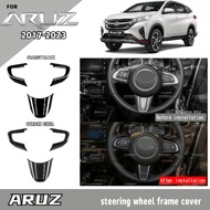 Vemart perodua aruz carbon fiber steering wheel frame cover accessories