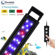 【In stock】LIVESTAR Full Spectrum Planted Aquarium LED Lighting Fish Tank Plants Growing Lights 20-60