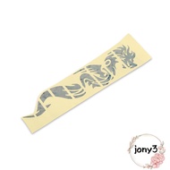 JONY 3PCS Guitar Inlay Stickers, Self-Adhesive Multicolored Fretboard Stickers, Fashion Dragon Patte