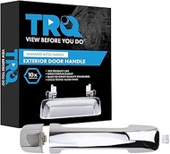 TRQ Exterior Door Handle Chrome Compatible with 08-16 Toyota Sequoia 07-19 Tundra