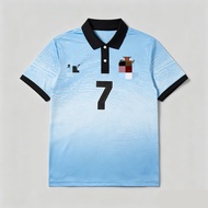 Portugal Football Jersey No. 7 Printed World Cup 2026 Polo T Shirt Men Sports Casual Breathable Shor