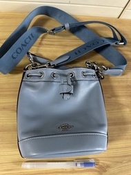 Coach 藍色水桶包 斜挎包