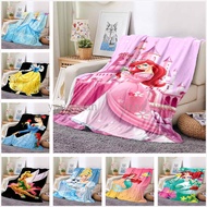 Disney Mermaid Princess Super Soft Warm Car Blanket Office Nap Blanket Snow White Sofa Chasing Drama
